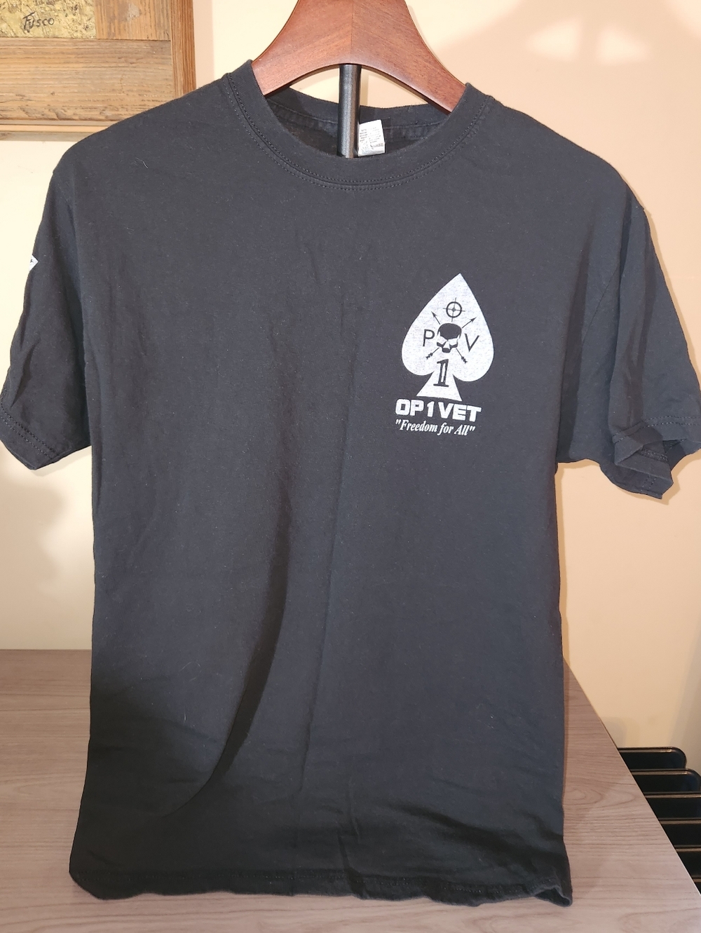 Black Short Sleeve Crewneck T-Shirt